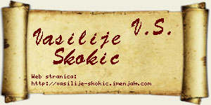 Vasilije Skokić vizit kartica